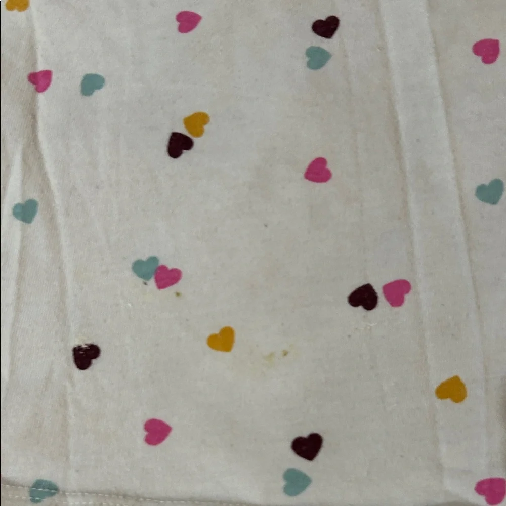 Cat & Jack Cream Dress with Multicolor Hearts